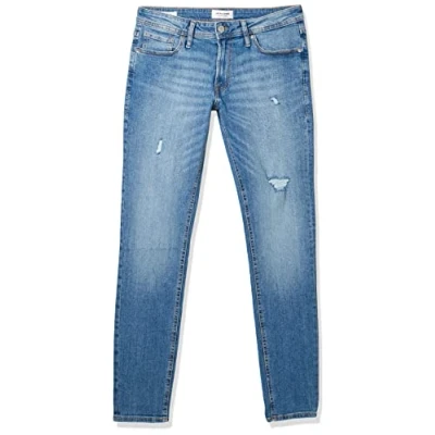 Image of Jack &amp; Jones Jjiglenn Jjoriginal Slim fit jeans, Men&#039;s, Size: 31x32, Blue denim