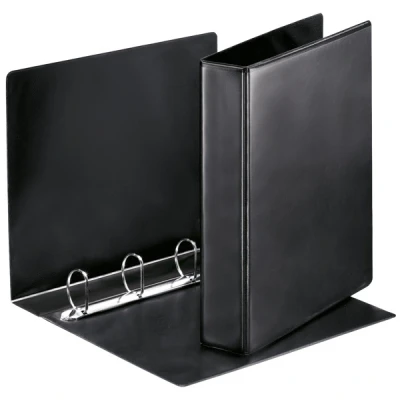 Image of Esselte Essentials Presentation Binder, PVC, 4 cm Ring Diameter, 49763 A4, Black