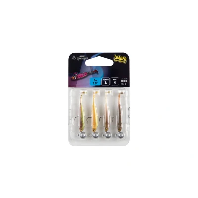 Image of Fox Rage Micro Tiddler Fast Mixed UV Colour Pack Loaded 5cm + 3g (4pcs) 1 Shad