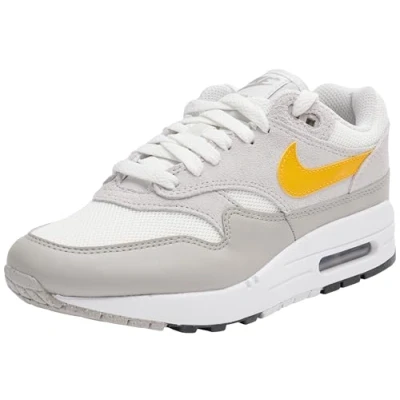 Image of Nike Sportswear AIR MAX 1 Unisex Trainers, Size: 50, Summit white/university gold shoes