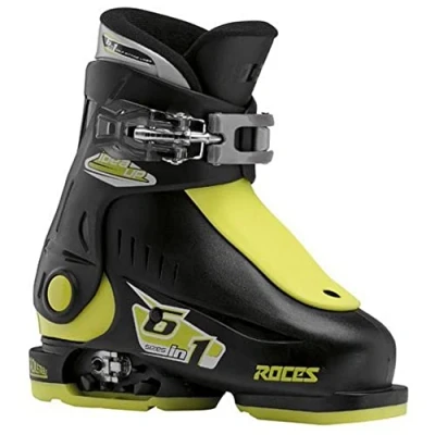 Image of ATOMIC Roces Idea Up Children&#039;s Ski Boots Adjustable Size, Children&#039;s, Skischuhe Größenverstellbar, black lime, 25 29