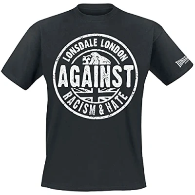 Image of Lonsdale Herren Langarmshirt T Shirt Trägerhemd Against Racism