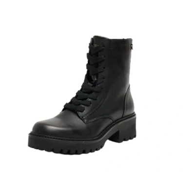 Image of Tommy Hilfiger CHIC MID HEEL LACE UP Laceup ankle boots, Women&#039;s, Size: 7, Black Leather