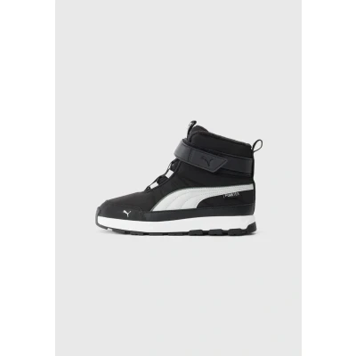 Image of PUMA Unisex Children&#039;s Evolve Boot Puretex Ac+ps Trainers, Black Ash Gray White, 2.5 UK