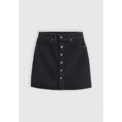 Image of Levi&#039;s Retro Button Front Skirt Denim skirt, Women&#039;s, Size: 26, Open mind