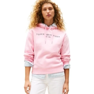 Image of Tommy Hilfiger Hoodie, Women&#039;s, Size: 3XL, Classic pink