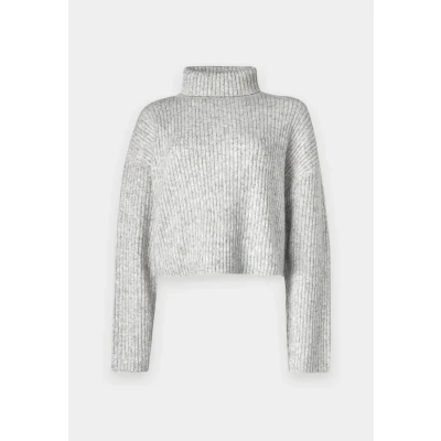 Image of ONLY Onlmelanie Rollneck Jumper, Women&#039;s, Size: XS, Light grey