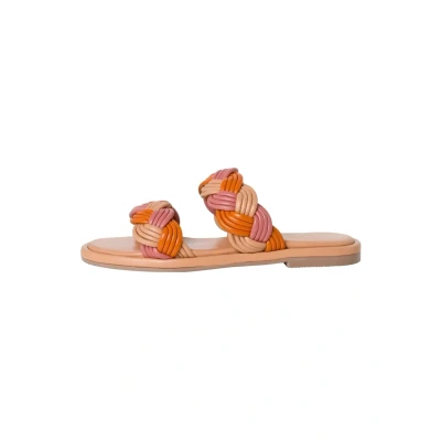 Image of Tamaris Damen Mules Pantoletten Leder Sommer; NAVY COMBINED/beige; 36 EU