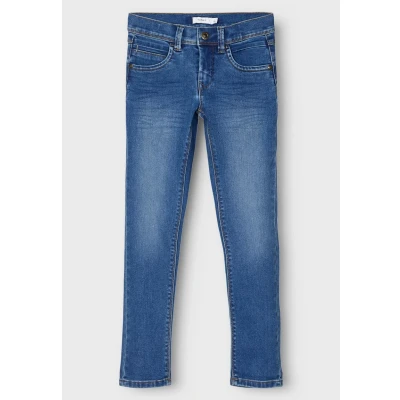 Image of Name it Nkmsilas PANT Jeans Skinny Fit for kids, Size: 2 3y, Medium blue denim