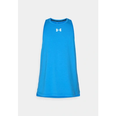 Image of Under Armour ZONE TANK Top, Men&#039;s, Size: Large, Blue atlantis/white