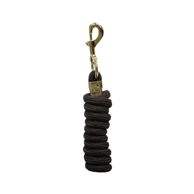 Image of Kentucky Horsewear Basic Lead Rope Brown Horse Riding Equestrian