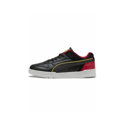 Image of PUMA RBD Game Scuderia Ferrari HP Low Sneakers, Black Rosso Corsa Red, 9.5 UK