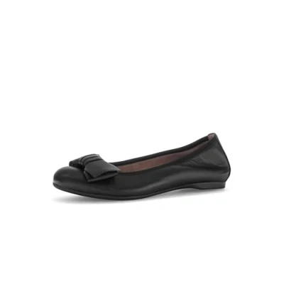 Image of Gabor Women&#039;s Classic Ballet Flats, Black 27, 5 UK Wide