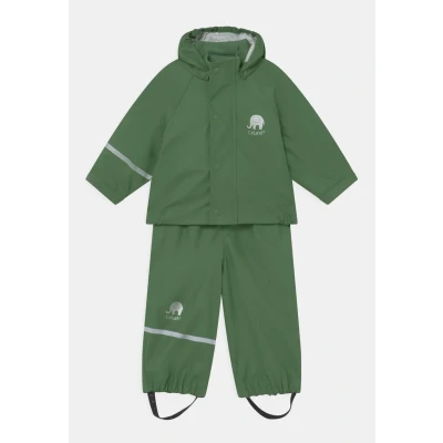Image of Celavi Cemagic Rain trousers for kids, Size: 6m, Elm green