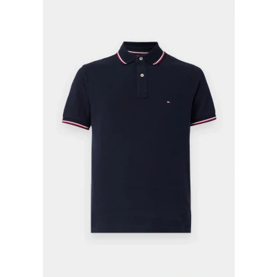 Image of Tommy Hilfiger Tipped SLIM FIT Polo shirt blue, Men&#039;s, Size: XS, Dark blue