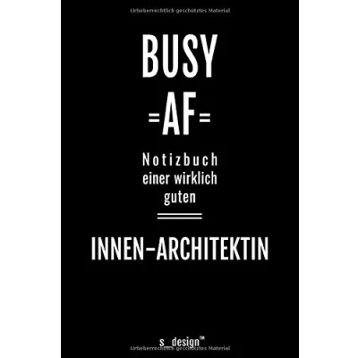 Image of Notizbuch für Innen Architekten/Innen Architekt/Innen Architektin: Originelle Geschenk Idee [120 Seiten kariertes blanko Papier]