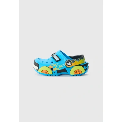 Image of Crocs Classic IAM Monster Truck Unisex Clogs for kids, Size: C04, Neon ocean shoes