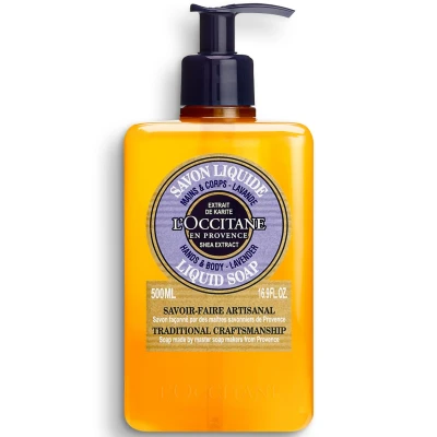 Image of L&#039;Occitane Shea Lavender Hands and Body Liquid Soap 500ml