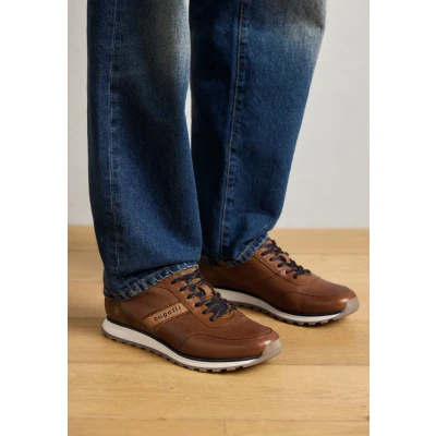 Image of BUGATTI Circo Mens Trainers, Cognac Leather, 7 UK