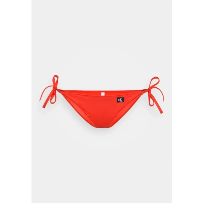 Image of Calvin Klein Swimwear SIDE TIE Bikini bottoms, Women&#039;s, Size: XXL, Flaming chili