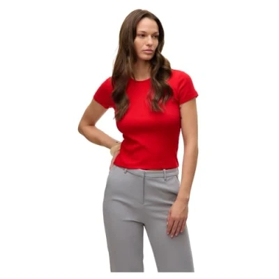 Image of Vero Moda Vmchloe Basic Tshirt, Women&#039;s, Size: Small, High risk red