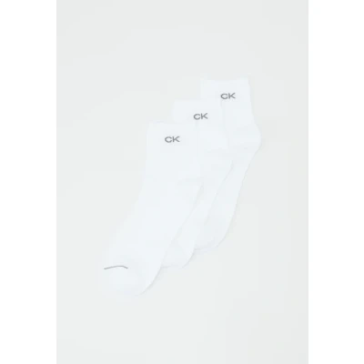 Image of Calvin Klein Underwear MEN Short SOCK 3 PACK Socks, Men&#039;s, Size: One Size, White