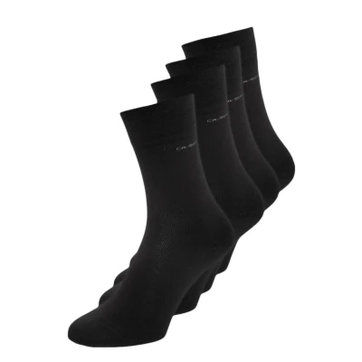 Image of camano 4 PACK Socks, Size: 9 11, Black