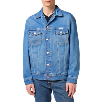 Image of Wrangler ANTI FIT Jacket Denim jacket, Men&#039;s, Size: XXL, blue eyes