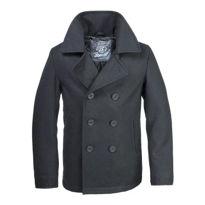 Image of Brandit PEA COAT Light jacket, Men&#039;s, Size: 4XL, Black