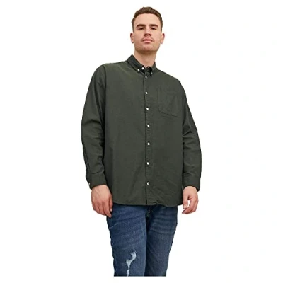 Image of Jack &amp; Jones Shirt, Men&#039;s, Size: XL, Forest night fit:plus size