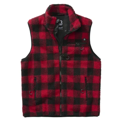 Image of Brandit Waistcoat, Men&#039;s, Size: Large, Red/black