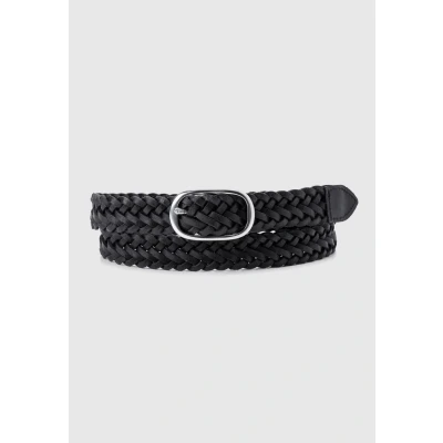 Image of Levi&#039;s Women&#039;s Charlie Braid Normal Buckle Belt, Regular Black, 105