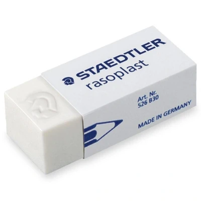 Image of Staedtler Rasoplast Erasers (White, 19 mm, 13 43 mm)