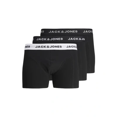 Image of Jack &amp; Jones Solid 3ER PACK Trunks, Men&#039;s, Size: Small, Schwarz
