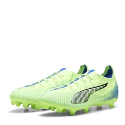 Image of Puma Ultra 5 PRO FG/AG Moulded stud football boots, Men&#039;s, Size: 8, Fizzy apple/white/bluemazing Textile/synthetics