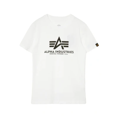 Image of Alpha Industries Print Tshirt for kids, Size: 16y, White