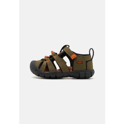 Image of Keen Seacamp II CNX Children Unisex Walking sandals for kids, Size: 10k, Olive Textile