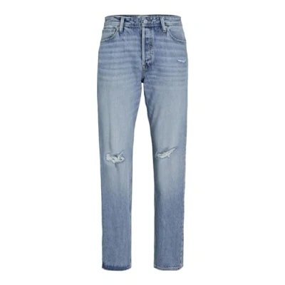 Image of Jack &amp; Jones Chris Original SQ Relaxed fit jeans, Men&#039;s, Size: 32x32, Blue denim