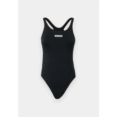 Image of arena Solid Swim Tech Team One piece Quick Drying Women&#039;s Swimsuit, Sporty Swimwear in MaxLife Fabric with Maximum Chlorine Resistance and UPF 50+ UV Protection