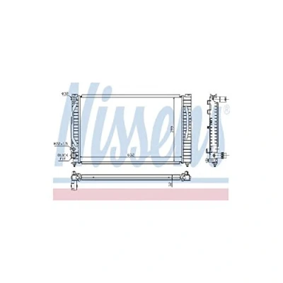 Image of Radiator, engine cooling NISSENS 60491