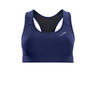 Image of Winshape Functional Comfort Medium support sports bra, Women&#039;s, Size: XS, Dark blue