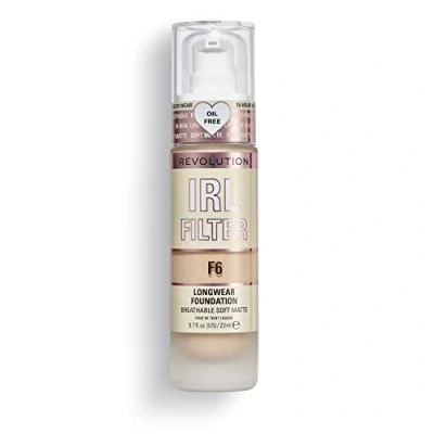 Image of Makeup Revolution IRL Filter Longwear Foundation 23ml (Various Shades) F6