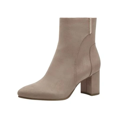 Image of MARCO TOZZI by Guido Maria Kretschmer Damen Stiefeletten mit Absatz Elegant Spitz, Beige (Tan), 39 EU