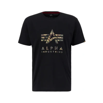 Image of ALPHA INDUSTRIES Men&#039;s Camo PP T Shirt, black, S