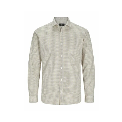 Image of Jack &amp; Jones Premium POOL Stretch Shirt, Men&#039;s, Size: XL, Mineral yellow