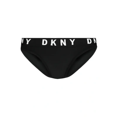 Image of DKNY Intimates COZY Boyfriend Briefs, Women&#039;s, Size: Large, Black/white