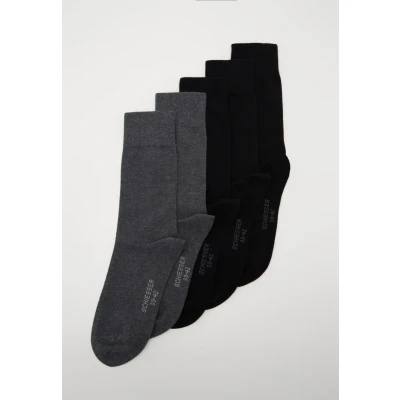 Image of Schiesser 5 PACK Socks, Women&#039;s, Size: 5.5 8, Black