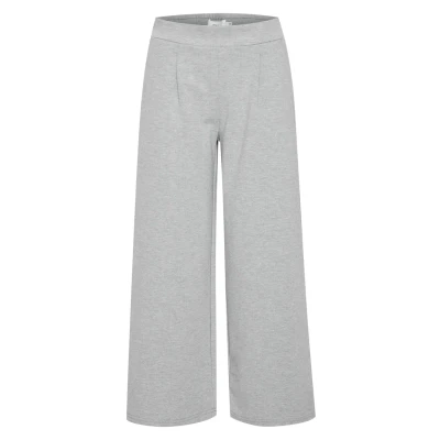 Image of ICHI Ihkate SUS Trousers, Women&#039;s, Size: Medium, Grey melange