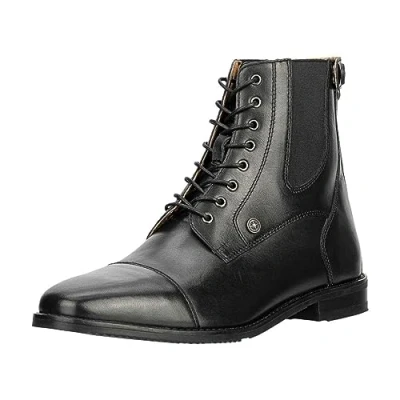 Image of SUEDWIND FOOTWEAR Florentina BZ Lace Italian Cowhide Leather Soft in Inner Shoe Square Bars Insole Handmade Y K Zip Back, Black Calf, 41 EU