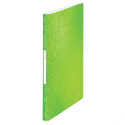 Image of Leitz 46320054 A4 Display Book, 40 Pockets, 80 Sheet Capacity, Transparent WOW Range, Green